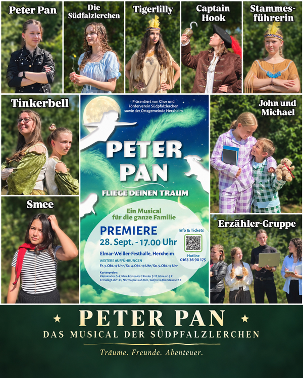Peter Pan – Fliege deinen Traum Collage der Darsteller
